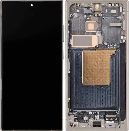 Oled Assembly Frame Samsung Galaxy S24 Ultra Service Pack Titanium Gray