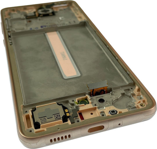 Oled Assembly Frame Samsung Galaxy A33 5g A336 2022 Service Pack Peach