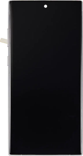 Ersatzbildschirm mit Rahmen Ohne Fingerabdrucksensor Samsung Galaxy Note 10 Plus Aftermarket Plus Incell Aura Glow Silber
