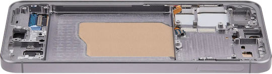 Oled Асембли Рамка Samsung Galaxy S25 5g US & International Aftermarket Plus Сребрист Shadow
