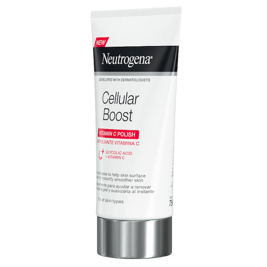 Neutrogena Cellular Boost Витамин C Полиращ Крем за Пилинг и Скраб за Лице 75ml