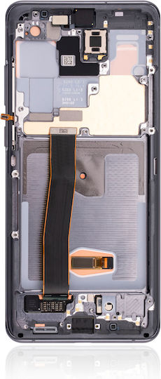 OLED модул с рамка Samsung Galaxy S20 Ultra 5G Service Pack Космически сив
