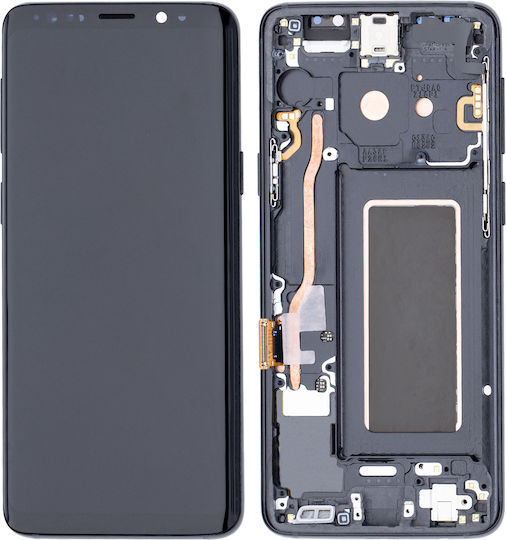 Oled Assembly Frame Samsung Galaxy S9 Service Pack Midnight Black