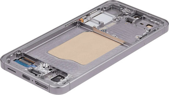 Oled Асембли Рамка Samsung Galaxy S25 5g US & International Aftermarket Plus Сребрист Shadow