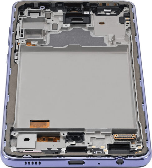 OLED модул с рамка Samsung Galaxy A72 A725 2021 Aftermarket Plus Awesome Лилав