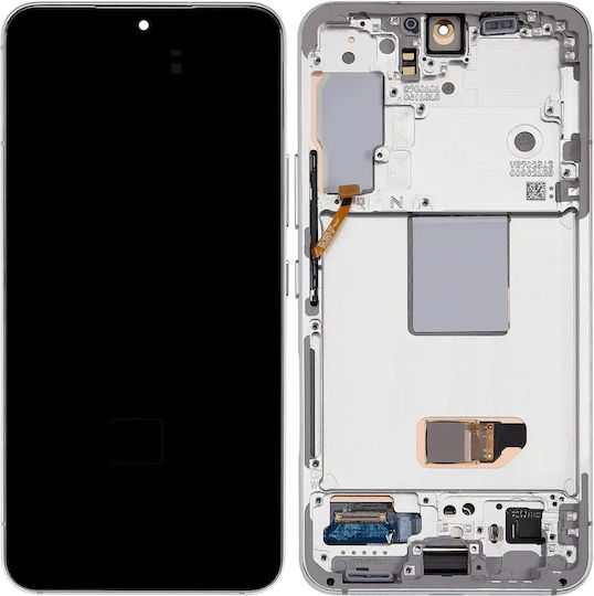 Oled Assembly Frame Samsung Galaxy S22 5g Service Pack White