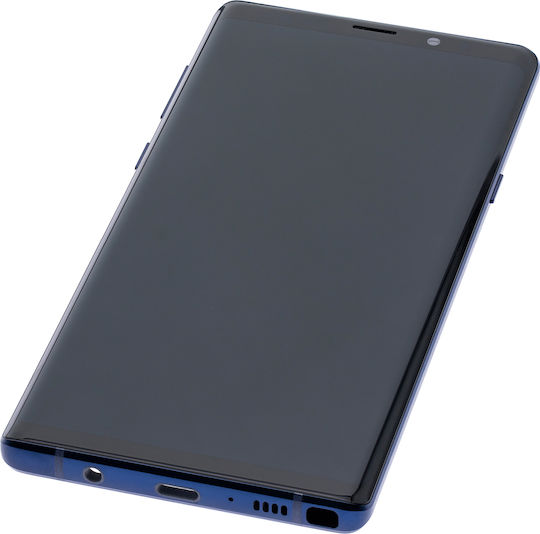 Oled ansamblu cu ramă Samsung Galaxy Note 9 aftermarket plus albastru ocean