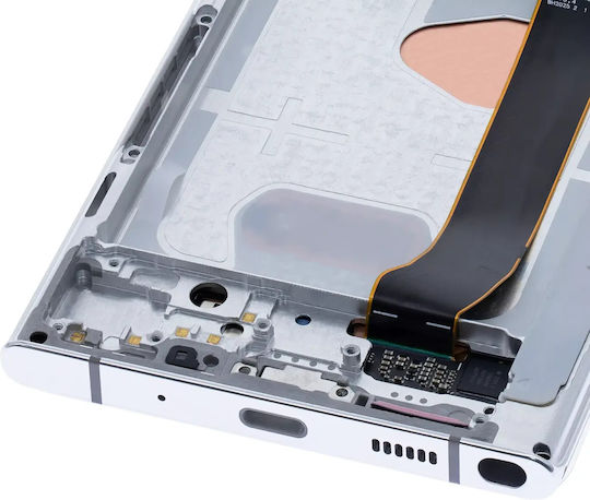 Oled Асембли Рамка Samsung Galaxy Note 20 Ultra 5g Service Pack Мистик Бял