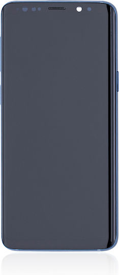 Oled Ersatzbildschirm mit Rahmen Samsung Galaxy S9 Service Pack Korallenblau