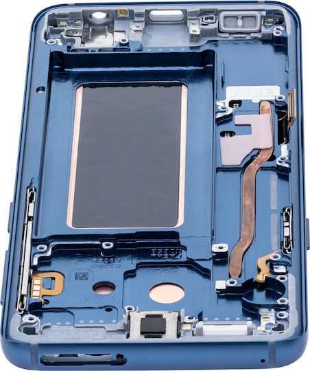 Oled Ersatzbildschirm mit Rahmen Samsung Galaxy S9 Service Pack Korallenblau