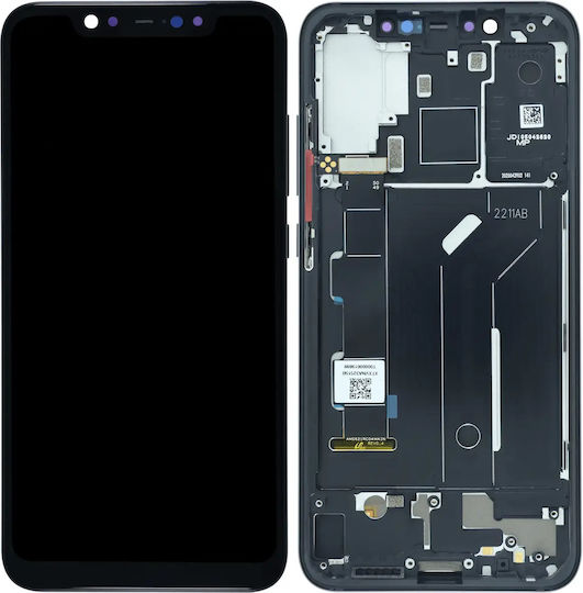 Oled Assembly Frame Xiaomi Mi 8 Service Pack Black