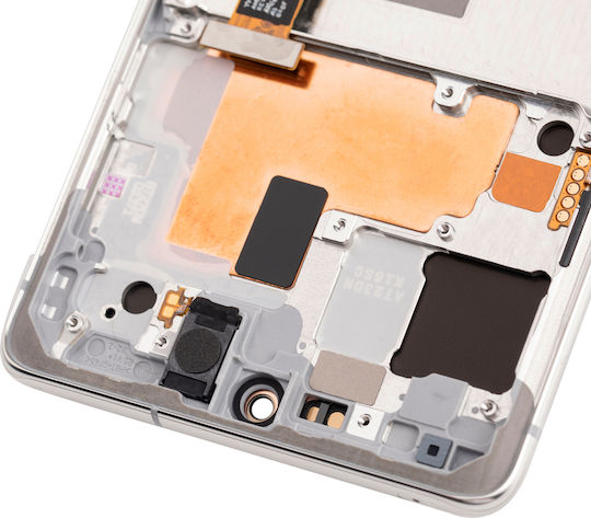 Oled Assembly Frame Samsung Galaxy S10 Lite Service Pack Prism White
