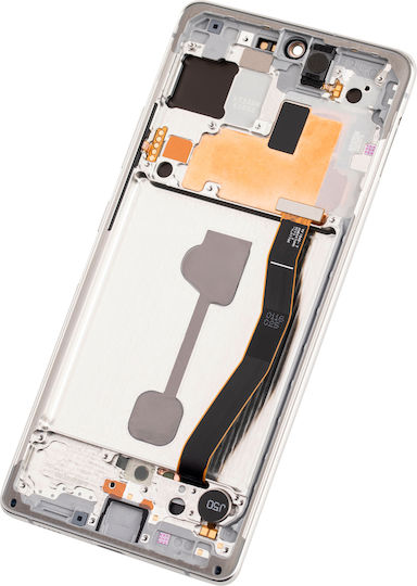 Oled Assembly Frame Samsung Galaxy S10 Lite Service Pack Prism White