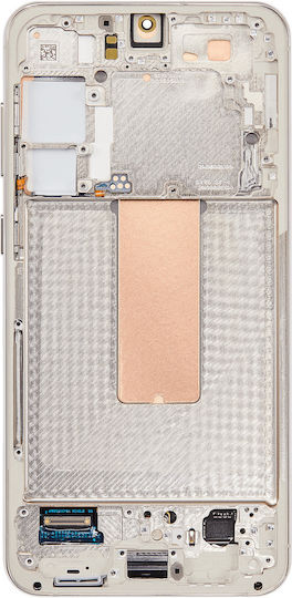 OLED Ersatzbildschirmrahmen Samsung Galaxy S23 Plus 5G US & International Service Pack Creme