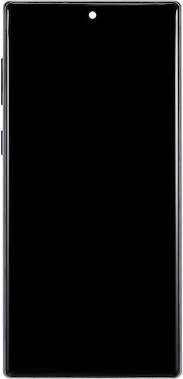 Lcd Assembly Frame Without Fingerprint Sensor Samsung Galaxy Note 10 Us & International Aftermarket Incell Aura Black