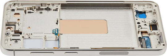 Oled Assembly Frame Samsung Galaxy S23 5g Us & International Aftermarket Plus Cream