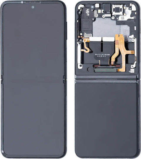 Inner Oled Assembly Frame Samsung Galaxy Z Flip 3 5G Us & International Service Pack Negru Phantom