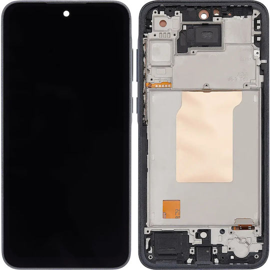 LCD Ersatzbildschirm mit Rahmen Samsung Galaxy A35 5G A356 2025 Aftermarket Incell Marine