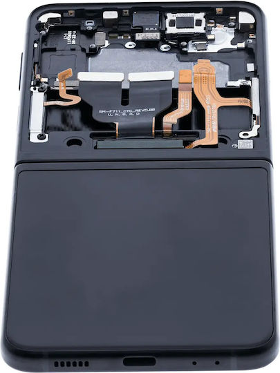 Inner Oled Assembly Frame Samsung Galaxy Z Flip 3 5G Us & International Service Pack Negru Phantom