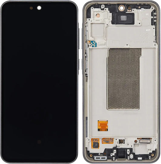 OLED Montage Rahmen Samsung Galaxy A36 5G A366 2025 Service Pack Schwarz
