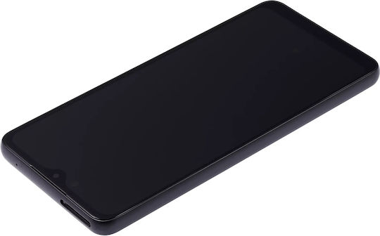 OLED Ersatzbildschirmrahmen Samsung Galaxy A33 5G A336 2022 Aftermarket Plus Schwarz