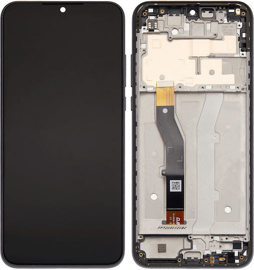 Lcd Assembly Frame Motorola Moto G Play Xt2093-7 2021 Genuine Oem Flash Gray