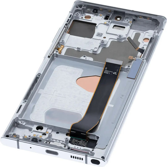 Oled Assembly Rahmen Samsung Galaxy Note 20 Ultra 5G Nachbau Plus 120hz Mystic Weiß