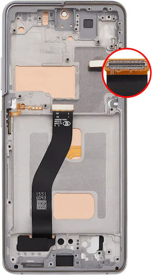 Lcd Assembly Frame Without Fingerprint Sensor Samsung Galaxy S21 Ultra Us & International Aftermarket Incell Phantom Silver