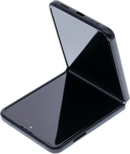Вътрешен OLED модул с рамка съвместим Samsung Galaxy Z Flip 3 5G US и International Aftermarket Plus Phantom Black