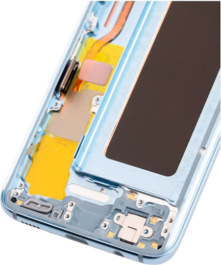 OLED Ersatzbildschirm Rahmen Samsung Galaxy S8 Service Pack Korallenblau