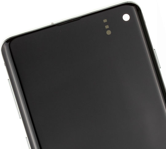 OLED Ersatzbildschirm mit Rahmen Samsung Galaxy S10 Service Pack Prisma Grün