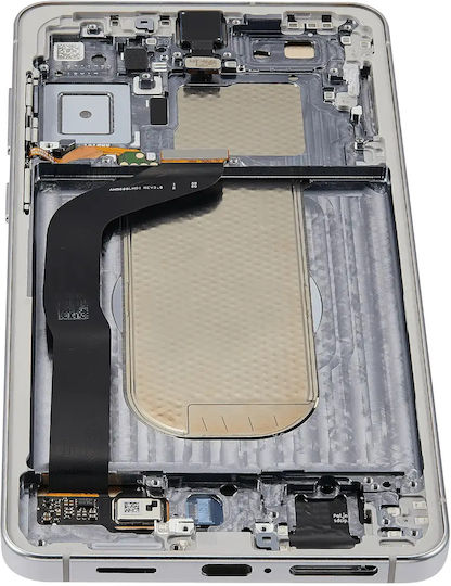 Oled Assembly Frame Samsung Galaxy S25 Edge Us & International Version Aftermarket Plus Titanium Silver