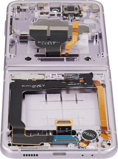 Inner OLED Assembly Rahmen Kompatibel Samsung Galaxy Z Flip 3 5G Us & International Aftermarket Plus Lavendel