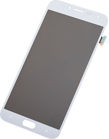OLED Ersatzbildschirm Ohne Rahmen Samsung Galaxy J4 J400 2018 Aftermarket Plus Blau Grau