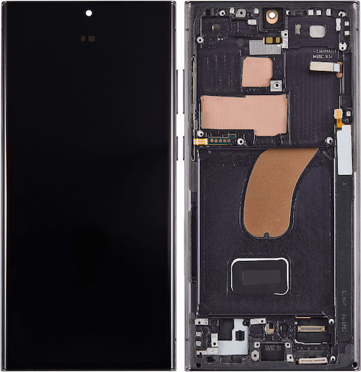 Oled Assembly Frame Samsung Galaxy S23 Ultra 5g Us & International Service Pack Phantom Black