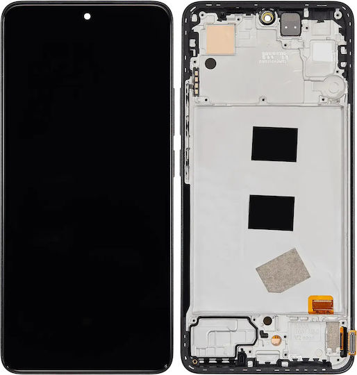 Asamblare OLED cu ramă Xiaomi Redmi Note 13 4G aftermarket Plus Negru Midnight