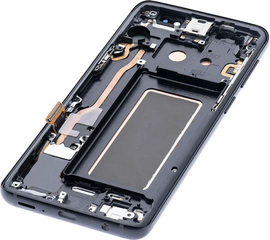 Oled Assembly Rahmen Samsung Galaxy S9 Aftermarket Plus Mitternachts-Schwarz