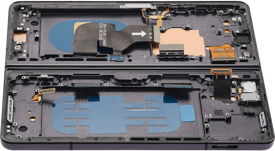 Inner Oled Assembly Frame Samsung Galaxy Z Fold 4 5g Us & International Service Pack Phantom Black