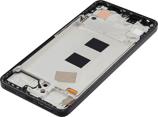Asamblare OLED cu ramă Xiaomi Redmi Note 13 4G aftermarket Plus Negru Midnight