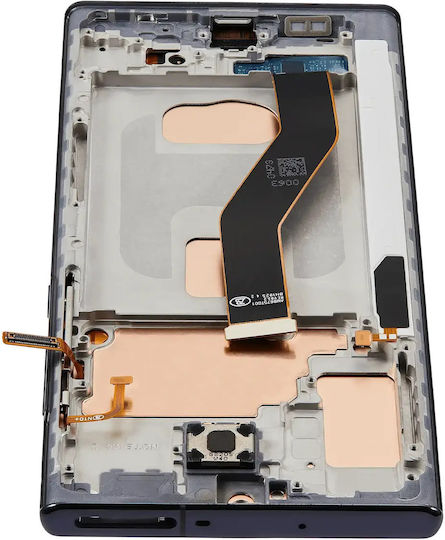 Lcd Asamblare cu ramă fără senzor de amprentă Samsung Galaxy Note 10 Plus aftermarket Plus Incell Aura Negru
