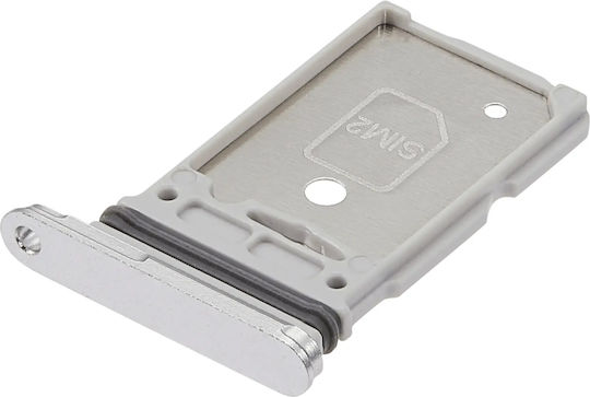 Dual SIM Kartenhalter Samsung Galaxy S25 Ultra Titanium Weiß Silber