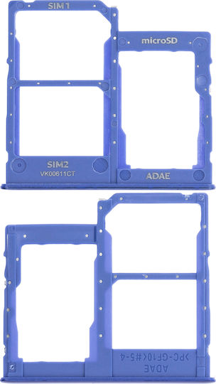 Dual SIM Kartenfach Samsung Galaxy A41 A415 2020 Prism Crush Blau