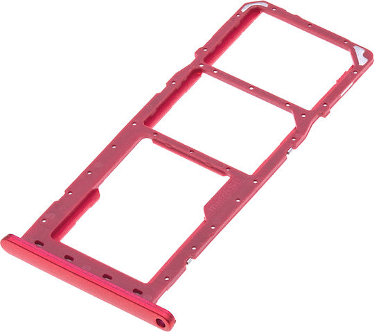 Dual SIM Kartenhalter Samsung Galaxy A02s A025 2020 A03 A035 2021 Rot