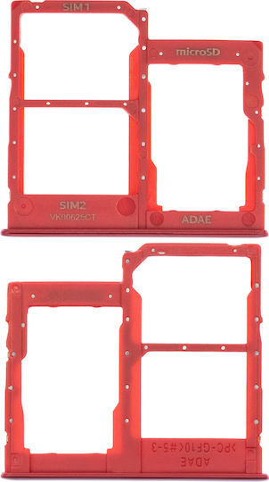 Dual SIM-Kartenhalter Samsung Galaxy A41 A415 2020 Prism Crush Rot