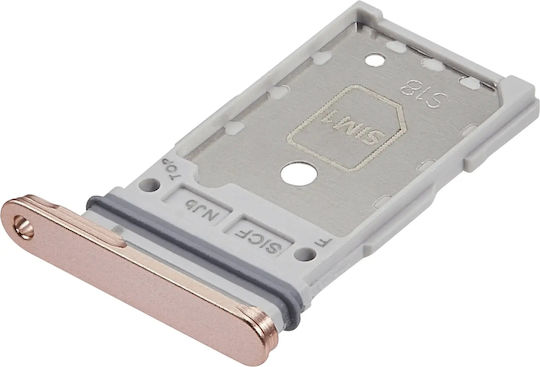 Dual Sim Kartenhalter Samsung Galaxy S25 S25 Plus Premium Rosa Gold