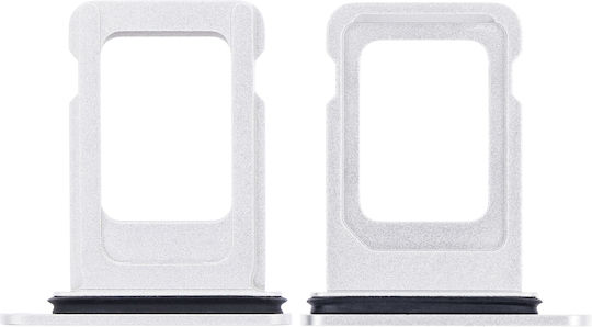 Single Sim Card Tray Iphone 12 13 White