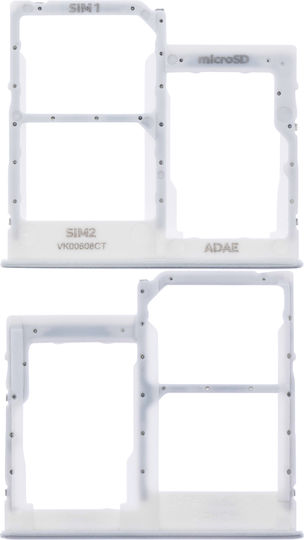 Dual Sim Card Tray Samsung Galaxy A41 A415 2020 Prism Crush Silver