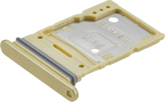 Dual Sim Kartenhalter Samsung Galaxy A35 A356 2024 Premium Zitronengelb