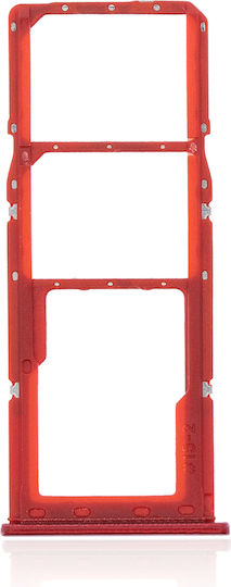 Dual Sim Card Tray Samsung Galaxy A21s A217 2020 Red