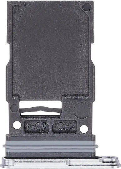Einzelner SIM-Kartenhalter Samsung Galaxy S25 / S25 Plus Premium Weiß